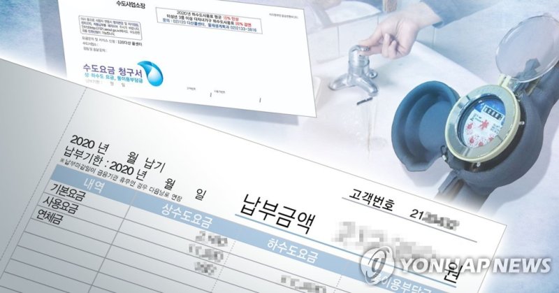 수도요금 (PG) (출처=연합뉴스)