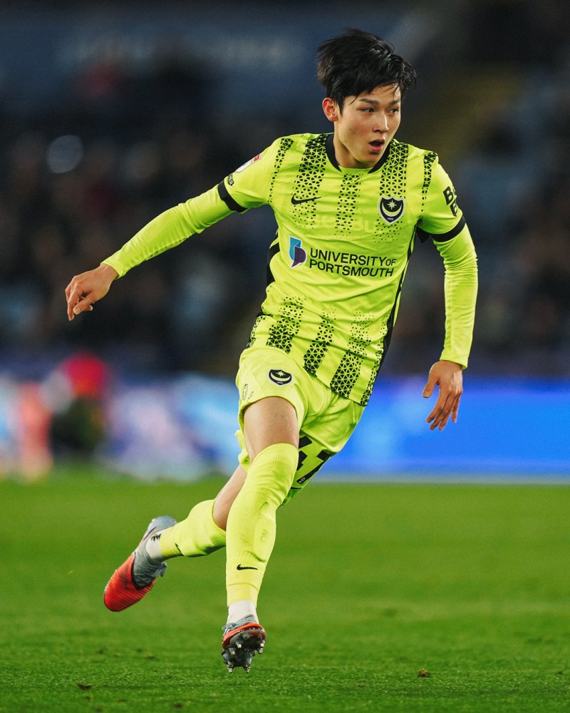 [서울=뉴시스] 잉글랜드 프로축구 챔피언십(2부 리그) 포츠머스의 양민혁. (사진=포츠머스 SNS 캡처) 2025.10.19. photo@newsis.com *재판매 및 DB 금지