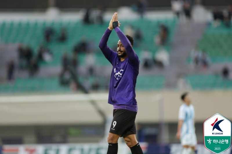 [안양=뉴시스]K리그1 안양 골잡이 모따. (사진=한국프로축구연맹 제공)