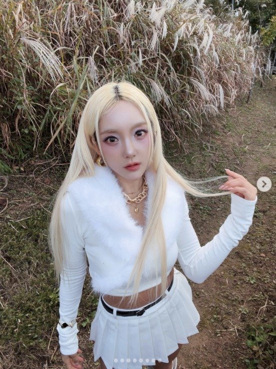 45세 바다, 금발·미니스커트로 여전한 아이돌 비주얼 [N샷]