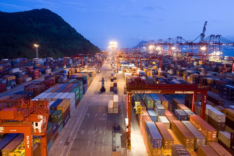 신선대감만터미널 전경. 신선대감만터미널 제공