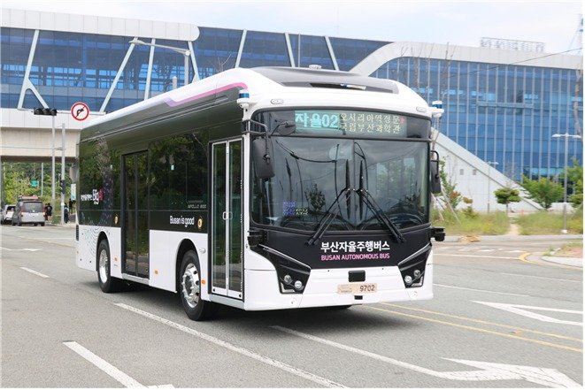 자율주행버스. 부산시 제공