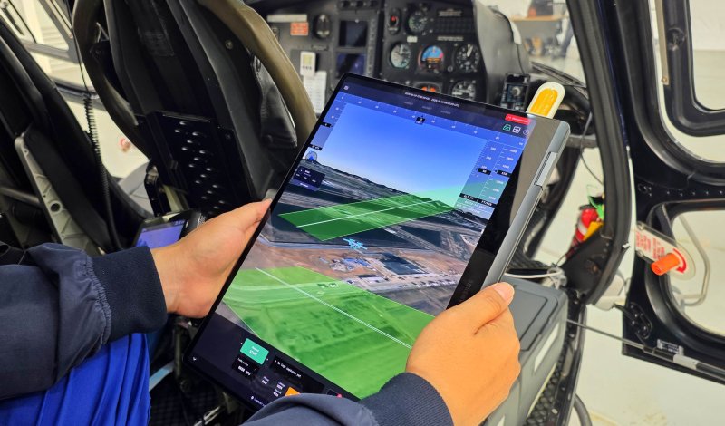 [인천=뉴시스] 3일 인천공항공사에 따르면 'K-바카라 사이트 디시 원팀 컨소시엄'이 지난달 16일부터 31일까지 인천 아라뱃길 노선(청라 드론센터↔계양)에서 실시한 2단계 통합운영성 검증에 성공했다. 사진은 네비게이션 디스플레이 모습. 2025.11.03. (사진= 인천공항공사 제공) photo@newsis.com *재판매 및 DB 금지