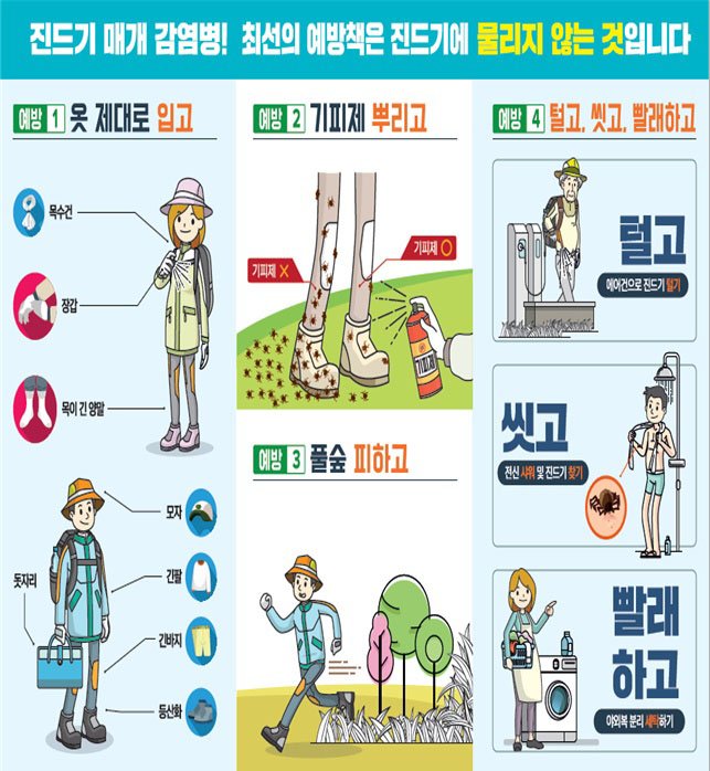 가을철 야외활동시 진드기 주의 안내. /뉴스1 DB