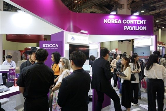 'K-콘텐츠 파빌리온' 현장 모습 (출처=연합뉴스)