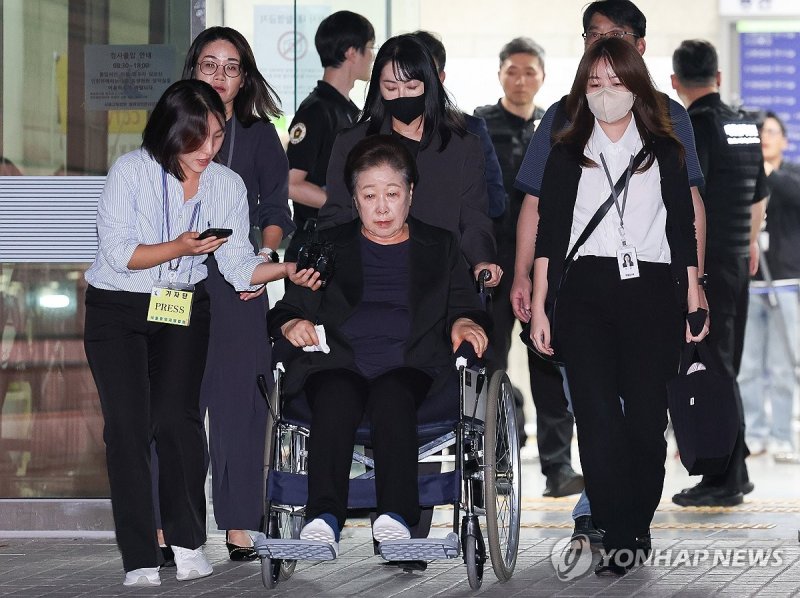 '정교유착' 한학자 통일교 총재, 구속심사 종료 (출처=연합뉴스)