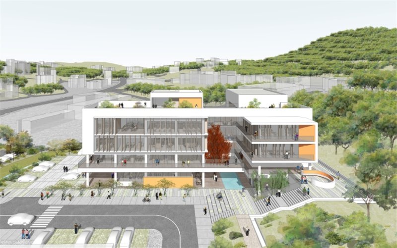 울주군 근로자복지회관 건축 설계공모 당선작 '파노라스케이프'. (울주군 제공. 재판매 및 DB 금지) /뉴스1