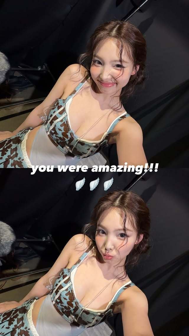 트와이스 나연, 과감 노출 무대 의상…볼륨감에 상큼 미소까지 [N샷]