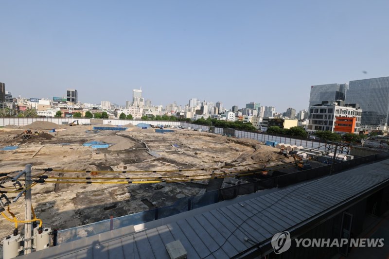 종로구 세운4구역 재개발 공사현장 (출처=연합뉴스)