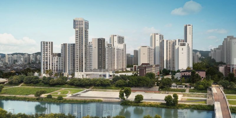 성남시 분당구 '더샵 분당티에르원' 투시도 홈페이지 캡처