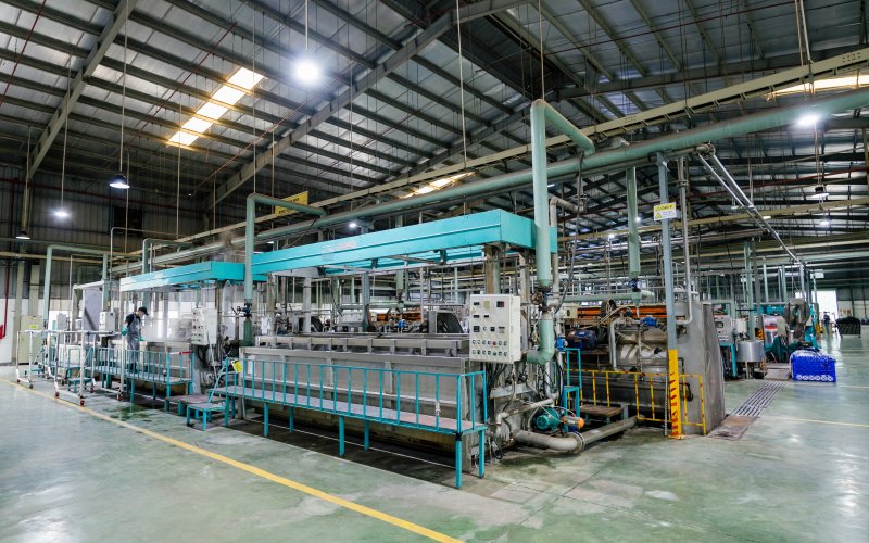 베트남 한세실업 C&T 공장 내 G-TECH 가먼트 염색기 한세실업 제공