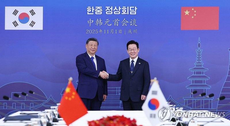 한중정상, 정상회담 기념촬영 (출처=연합뉴스)