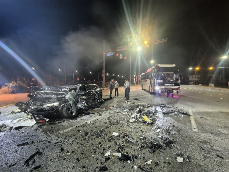 공주 금흥동 교통사고 현장. (공주소방서 제공, 재판매 및 DB금지) / 뉴스1