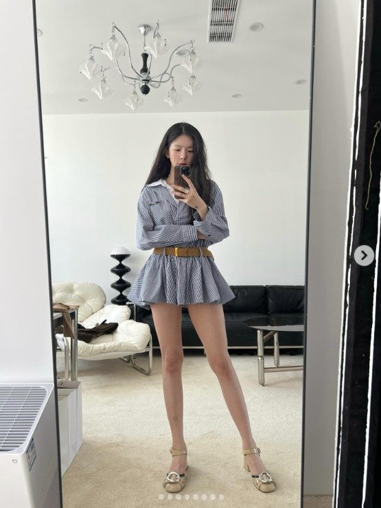 장재인, 초미니 원피스 입고 뽐낸 군살 없는 각선미 [N샷]