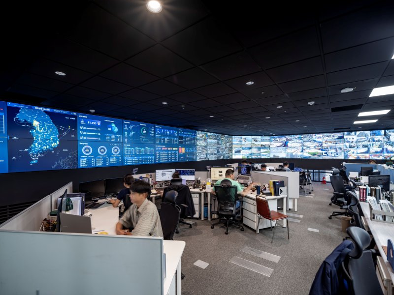 DL이앤씨 종합안전관제상황실. (사진=DL이앤씨 제공) *재판매 및 DB 금지