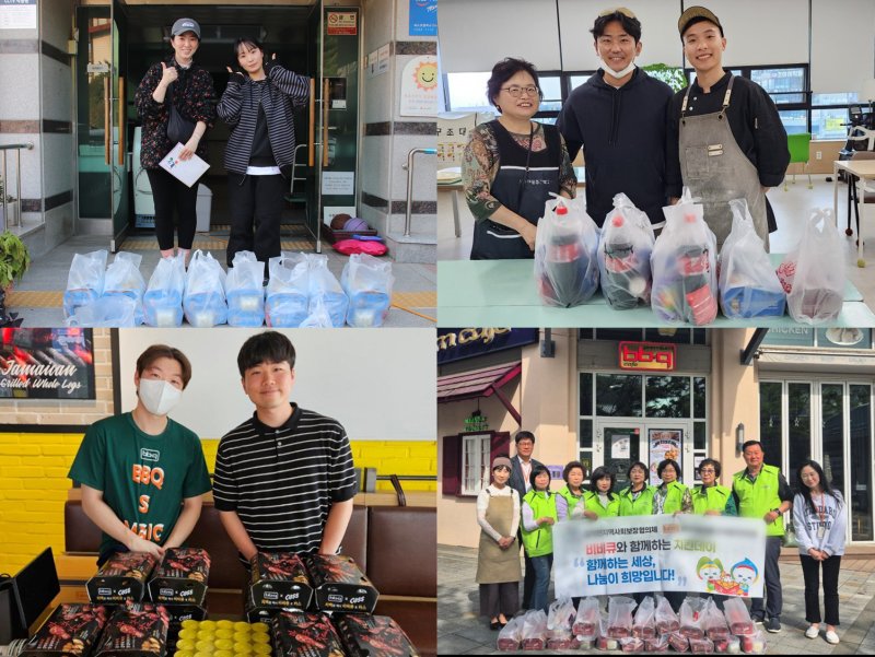 [서울=뉴시스] BBQ가 '패치릴' 활동을 통해 지난달 치킨 1000마리 이상을 기부했다. (사진=제너시스BBQ 제공) *재판매 및 DB 금지