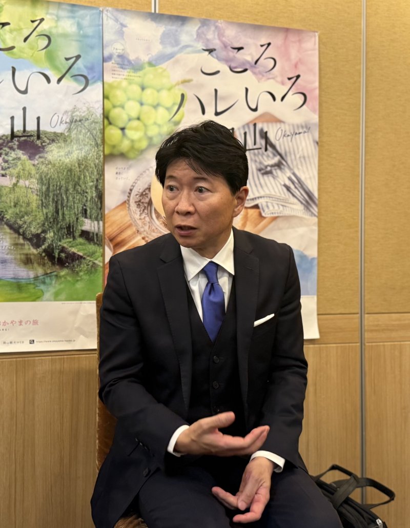 이바라기 류타 오카야마현 지사 ⓒ News1 윤슬빈 관광전문기자