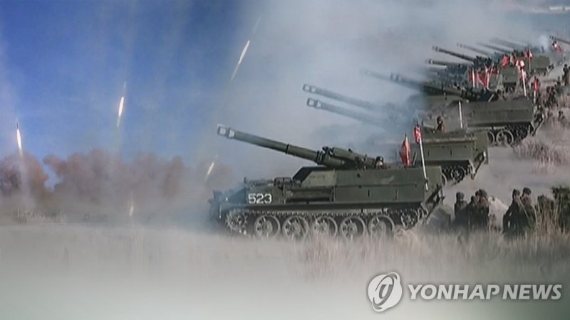 북한 포격(CG) (출처=연합뉴스)