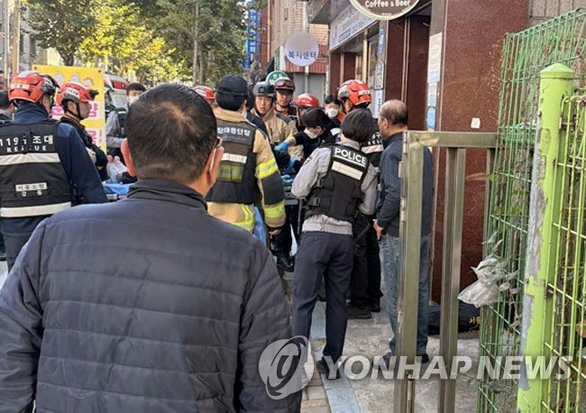 강동구 천호동 상가건물서 흉기난동 (출처=연합뉴스)