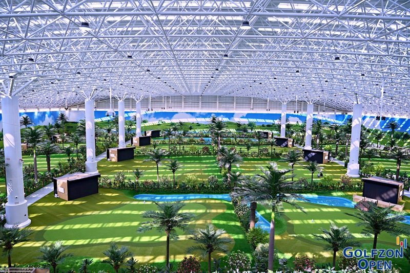 [서울=뉴시스] 골프존 시티골프 중국 2호 연길점 내부전경. (사진=골프존 제공) 2025.11.04. photo@newsis.com *재판매 및 DB 금지