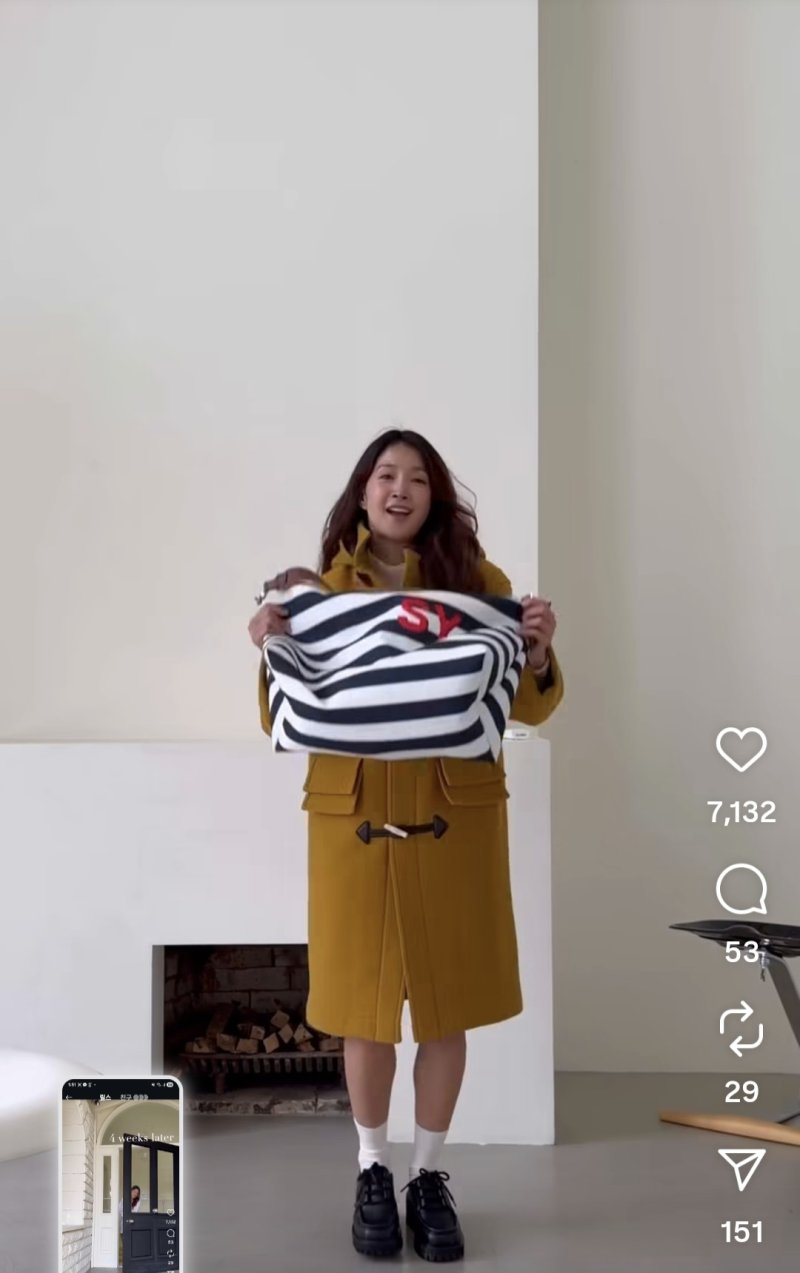 '이혼 후 둘째 임신' 이시영, 감쪽같은 D라인