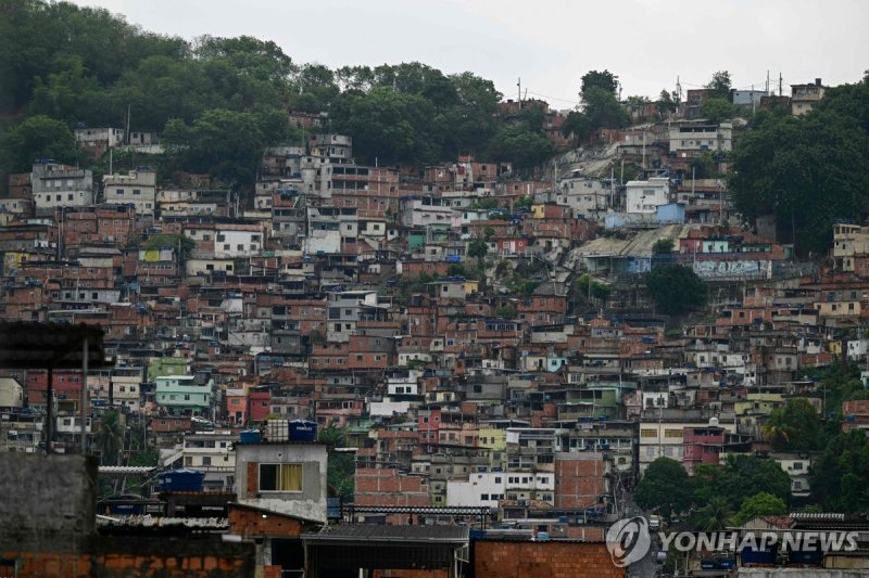 브라질 갱단 소탕 작전지 중 한 곳인 리우데자네이루 파벨라(빈민가) (출처=연합뉴스)