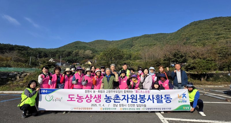 [창원=뉴시스]NH농협 창원시지부, 참다래 수확 농촌일손돕기.(사진=경남농협 제공) 2025.11.04.photo@newsis.com *재판매 및 DB 금지