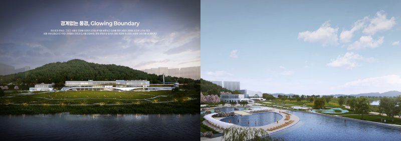 [광주=뉴시스] 광주시 '영산강 100리길 Y프로젝트-익사이팅존' 국제설계공모 당선작 '경계없는 풍경(Glowing Boundary)'. (사진=광주시청 제공). photo@newsis.com *재판매 및 DB 금지