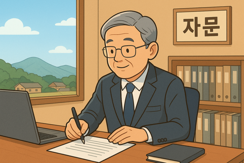 지역 중소기업에 재취업한 은퇴 세대 직장인. 챗GPT