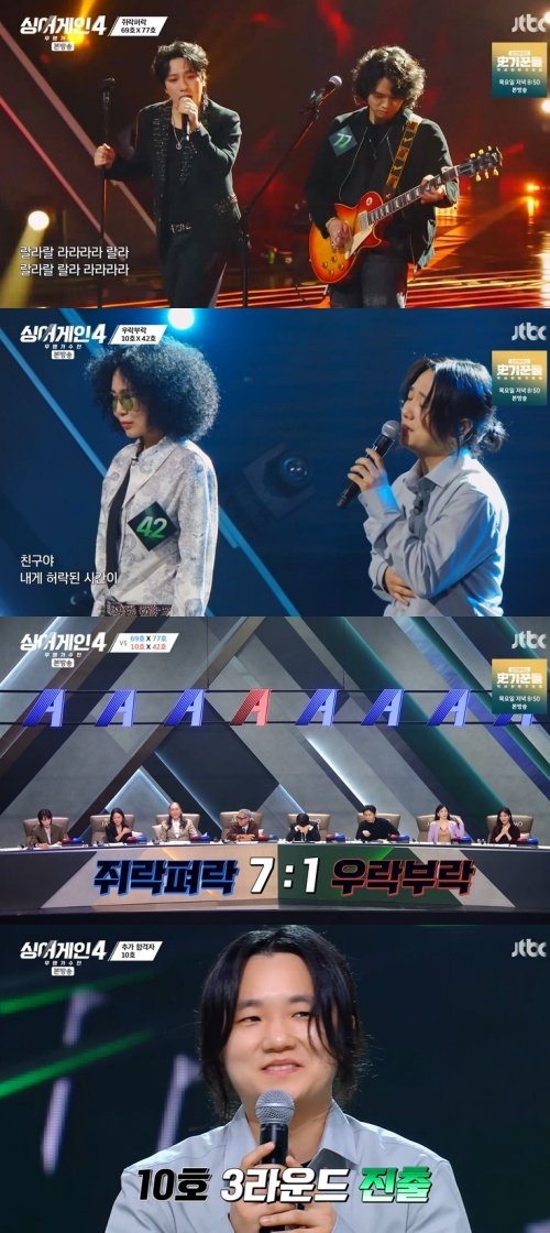 '록 스피릿' 69호 X 77호, 댄스곡으로 승…10호 추가 합격