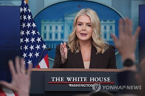 캐롤라인 레빗 백악관 대변인 (출처=연합뉴스)