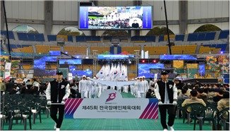 제45회 전국장애인체육대회 개막식 장면.(부산시 제공. 재판매 및 DB금지)