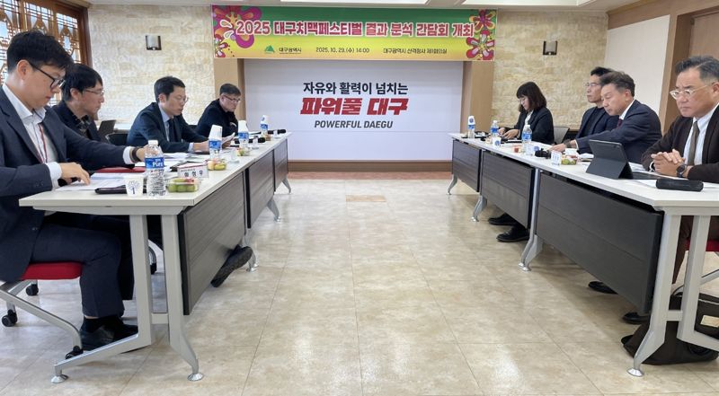 지난 7월 두류공원 일원에서 열린 대구 대표 축제인 '2025 대구치맥페스티벌'에 대한 통신사·카드사·SNS 빅데이터 분석 결과 총 115만명이 방문한 것으로 조사됐다. 사진은 2025 대구치맥페스티벌 결과 분석 간담회 사진. 대구시 제공