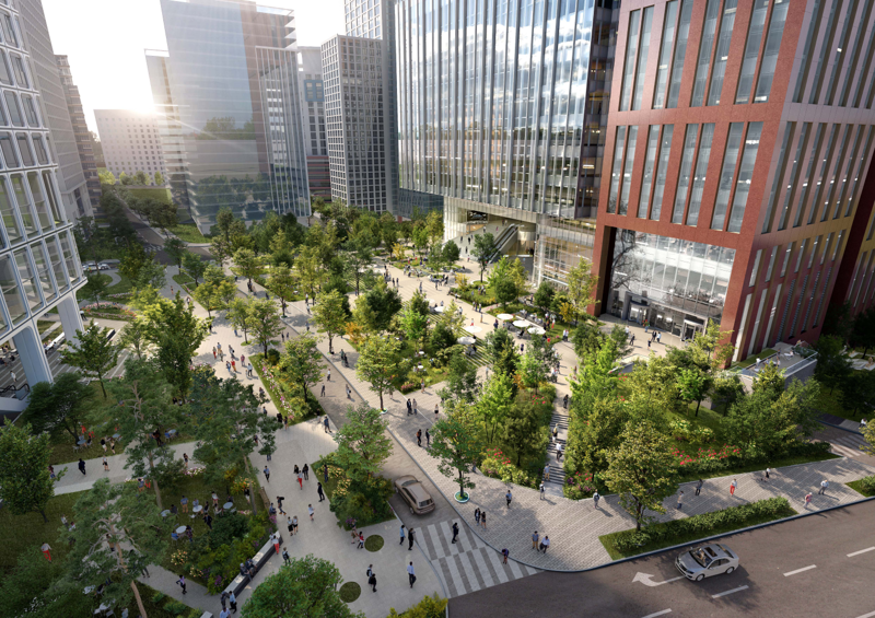 서소문빌딩 재개발 통합조경 계획안. 서울시 제공