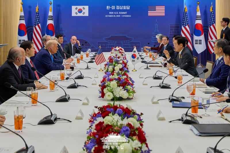 한미 정상회담 모습(대통령실, 국립경주박물관 제공)