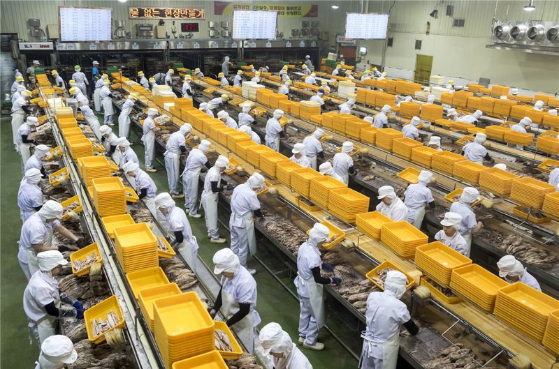 동원 F&B 참치통조림 생산공장 현장. 국립수산과학원 제공