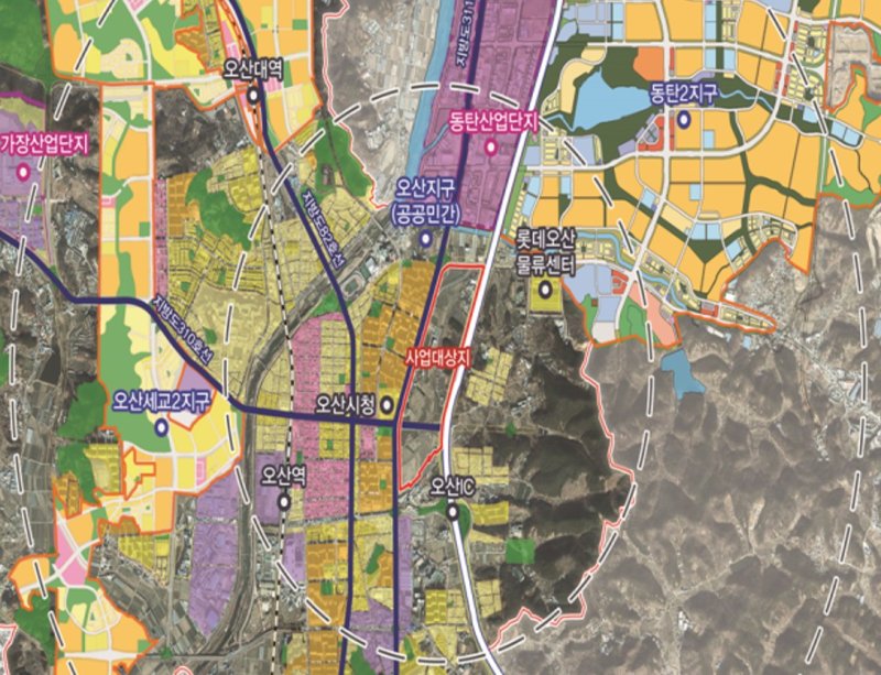 [수원=뉴시스] 오산 운암뜰 AI시티 도시개발사업 위치도. (사진=경기도 제공) 2025.06.05. photo@newsis.com *재판매 및 DB 금지