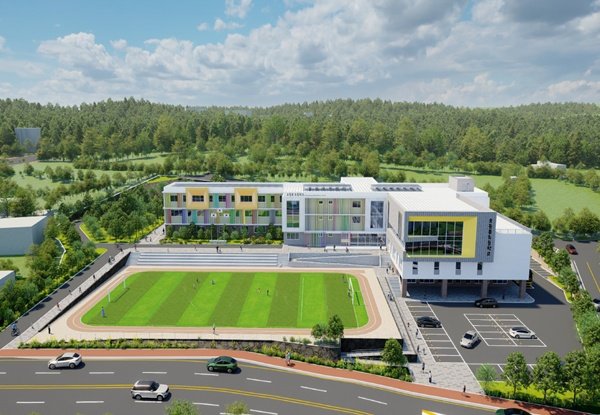 [제주=뉴시스] (가칭)오등봉초등학교 조감도. (사진=제주교육청 제공) *재판매 및 DB 금지