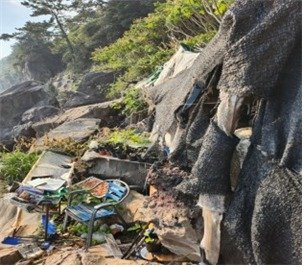 움막 철거 현장(서귀포시 제공. 재판매 및 DB금지)/뉴스1