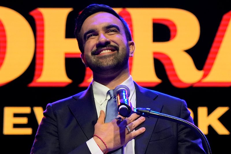 4일(현지시간) 미국 뉴욕에서 제 111대 뉴욕 시장에 당선된 조란 맘다니가 승리 연설을 하고 있다.AP연합뉴스