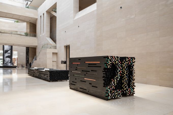 국립중앙박물관 용산 개관 20주년 상징 조형물. 국립중앙박물관 제공