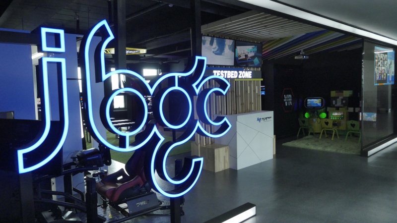 [전주=뉴시스] 김민수 기자= 전북글로벌게임센터 내부 전경. *재판매 및 DB 금지