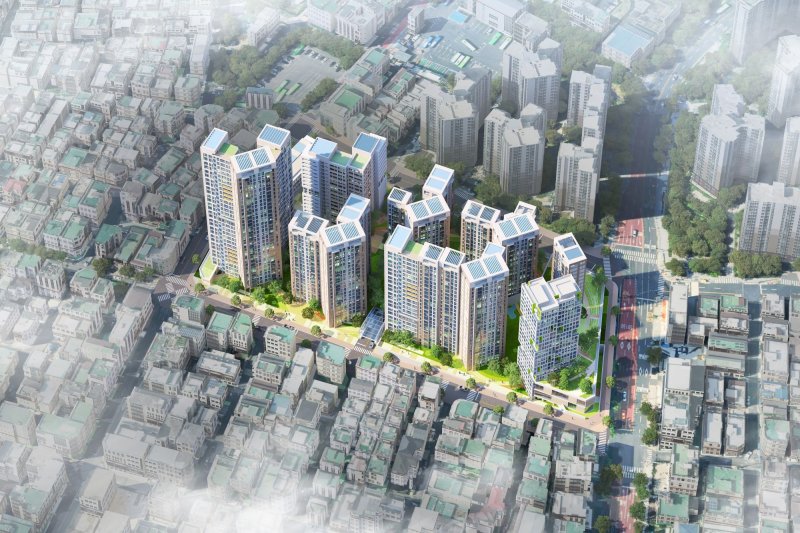 [서울=뉴시스] 용마산역 인근 도심 공공주택 복합사업 조감도. 2025.11.05. (자료=중랑구 제공) *재판매 및 DB 금지