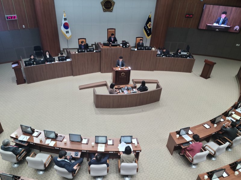 충남도의회 362회 정례회 진행 모습.2025.11.05/뉴스1
