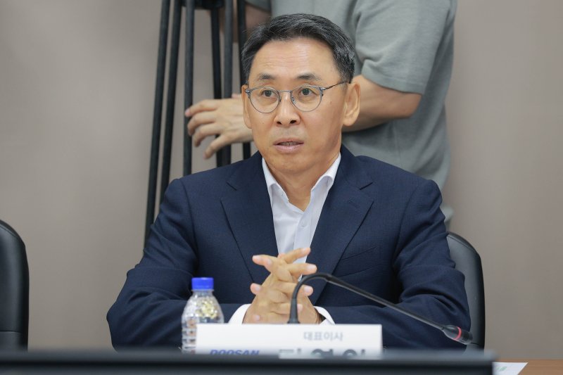 정연인 두산에너빌리티 대표이사. (공동취재) 2025.8.14/뉴스1 ⓒ News1 민경석 기자