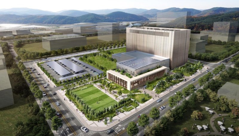 [장성=뉴시스] 장성 파인데이터센터 조감도. (조감도 = 전남도 제공). 2025.11.05. photo@newsis.com *재판매 및 DB 금지