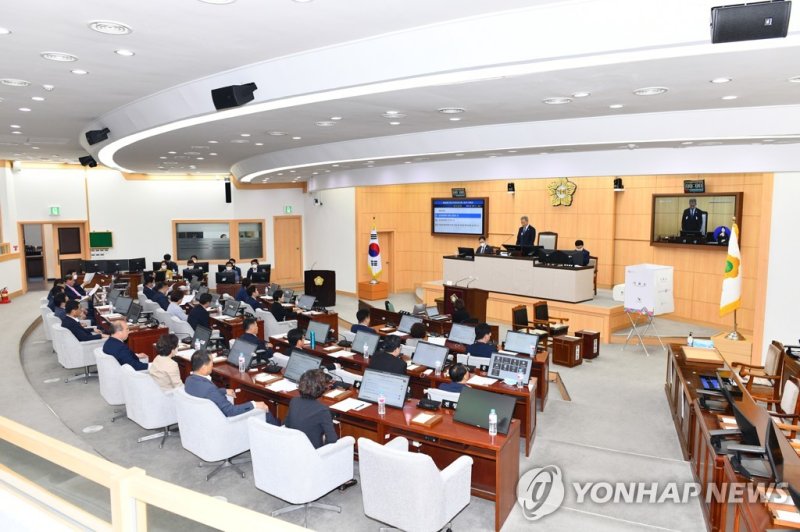 여수시의회 본회의장 (출처=연합뉴스)