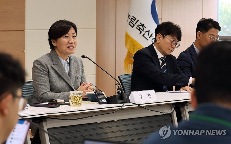 기자 간담회 하는 송미령 농식품부 장관 (출처=연합뉴스)