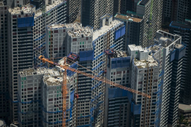 서울의 한 아파트 공사현장. 뉴시스 자료사진.