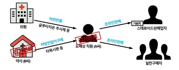 [서울=메이저 바카라 사이트] 전문의약품 불법 메이저 바카라 사이트 모식도 (사진=식약처 제공) 2025.11.06. photo@newsis.com *재메이저 바카라 사이트 및 DB 금지